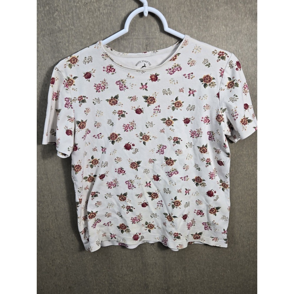 Aeropostale A87 Pink T Shirt Size Large Short Sleeve Logo Crew Neck Cotton